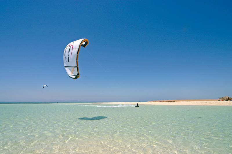 Karibisches Kiten vor El Gouna