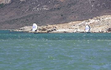Wingfoil Action beim hauptspot