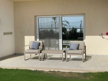 Terrasse der neuen Zimmer