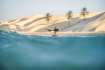 Wingaction vor der Düne