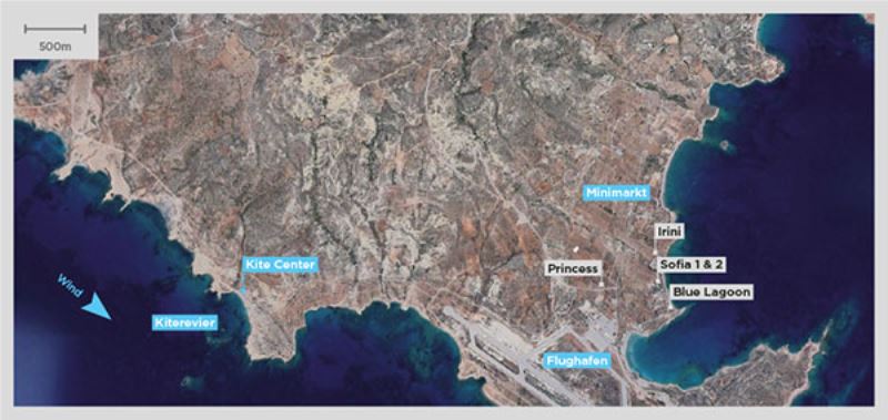 Karpathos: Satelitenkarte
