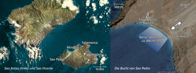 Sao Vicente: Satelitenkarte