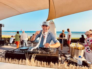 Chillige Musik am Strand